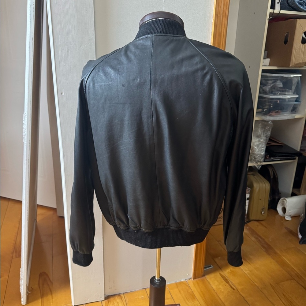 Black Bomber Jacket - Picture 2 of 4